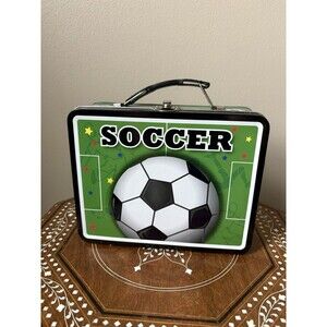 Tin Box Co Metal Lunch Box Soccer Ball 2010